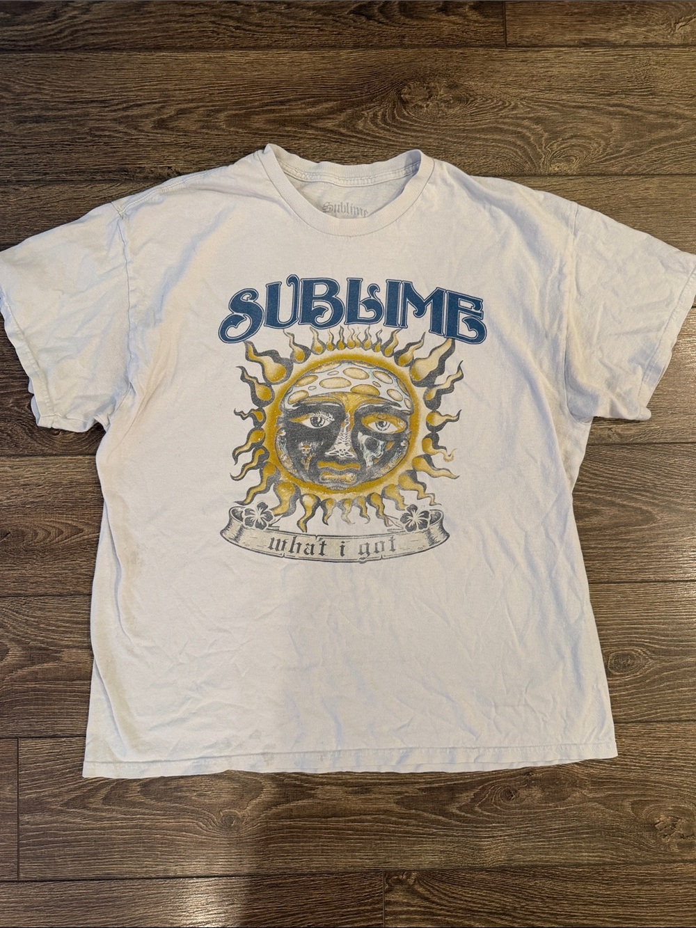 Sublime cream Graphic Short Sleeve Tee - Sun Logo